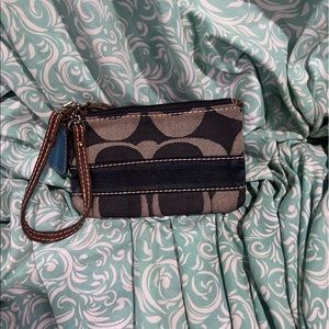 Coach Blue Wristlet